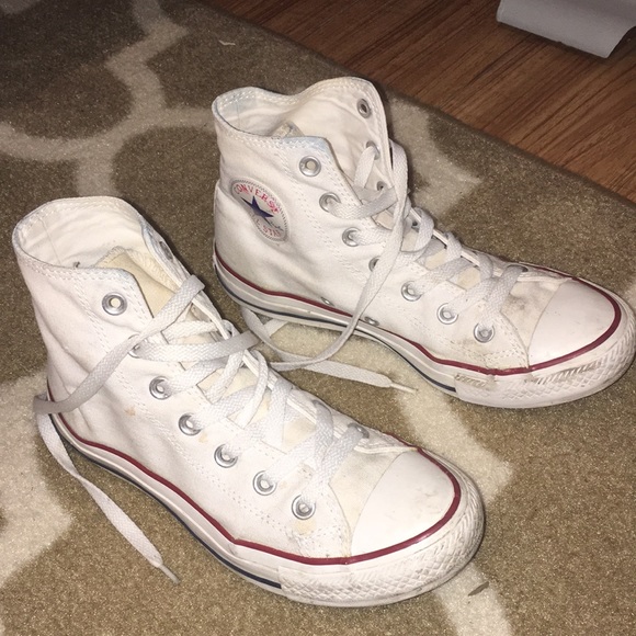 Converse Shoes | White High Top Converse | Poshmark